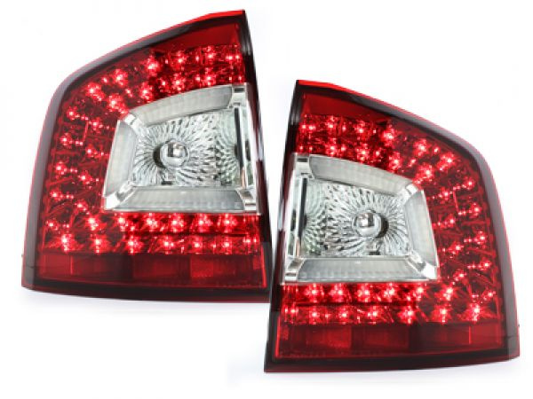 LED Upgrade Design Rückleuchten für Skoda Octavia 2 (1Z) Combi 04-11 rot/klar