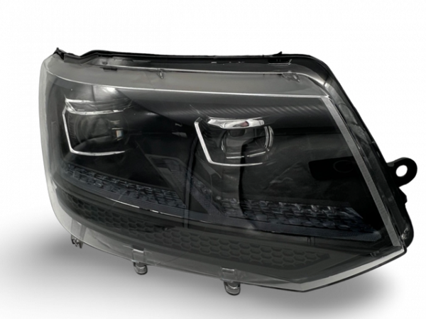 Ugrade Design Voll LED Tagfahrlicht Scheinwerfer für VW T5 GP (Facelift) 10-15 schwarz mit dynamischen LED Blinker und Welcome Funktion!