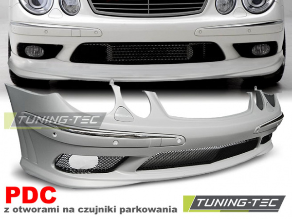 Upgrade Design Frontstoßstange für Mercedes-Benz E-Klasse W211/S211 Lim./T-Modell 02-06 mit PDC