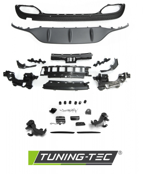 Upgrade Design Heckstoßstange für Mercedes-Benz C-Klasse W205 Lim. 14-18 mit PDC