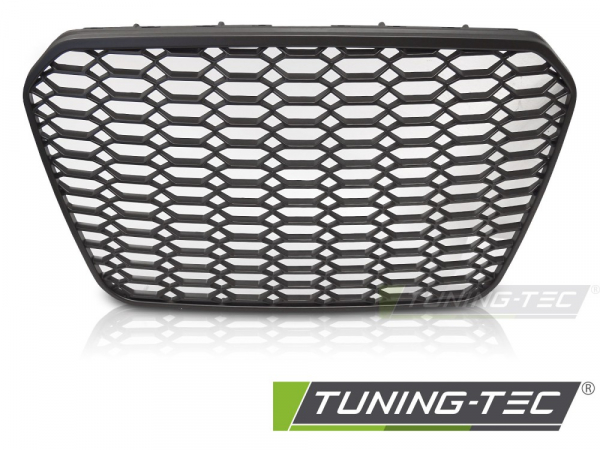 Upgrade Wabengitter Sportgrill / Kühlergrill für Audi A6 4G (C7) 10-14 matt schwarz