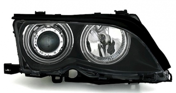 CCFL Angel Eyes Scheinwerfer für BMW 3er E46 Limo. / Touring 98-05 schwarz Set
