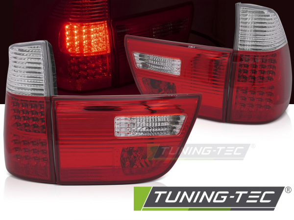 LED Upgrade Design Rückleuchten Set für BMW X5 E53 99-03 rot/klar