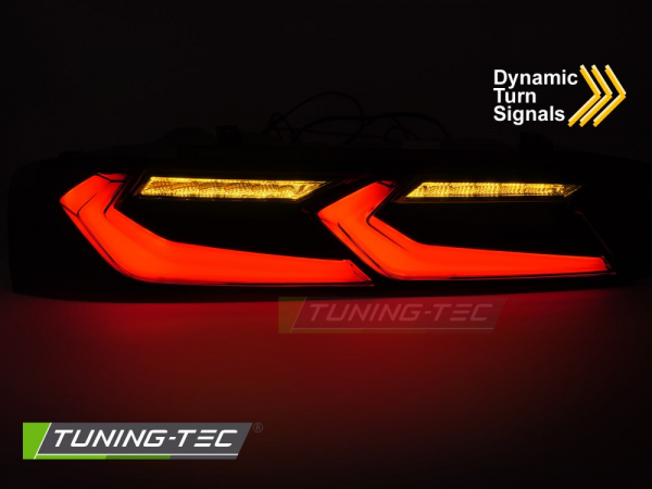 VOLL LED Upgrade Design Rückleuchten Set für Chevrolet Camaro 16-18 schwarz/rot mit dyn. Blinker