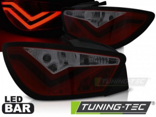 LED Lightbar Design Rückleuchten für Seat Ibiza 6J (3-Türer) 08-12 rot/rauch