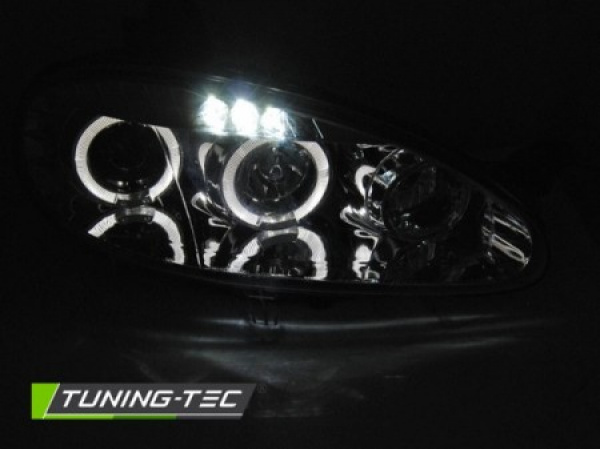 LED Angel Eyes Scheinwerfer für Mazda MX5 01-05 schwarz