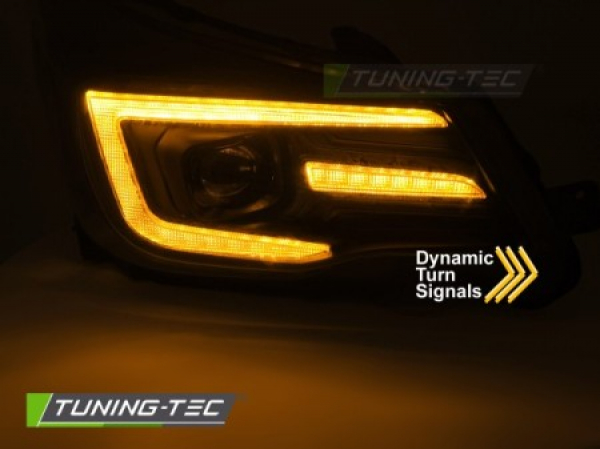 LED Upgrade Tagfahrlicht Scheinwerfer Set für Subaru Forester 13-18 schwarz mit. dyn. Blinker