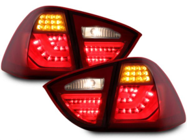 LED Lightbar Design Rückleuchten für BMW 3er E91 Touring 05-08 rot/rauch