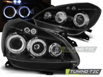 LED Angel Eyes Scheinwerfer für Renault Clio 3 05-09 schwarz