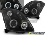 LED Angel Eyes Scheinwerfer für Suzuki Swift 05-10 schwarz